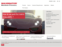 Tablet Screenshot of maximator.de